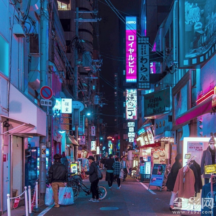 夜幕街道图片 夜幕街道马路图片图2