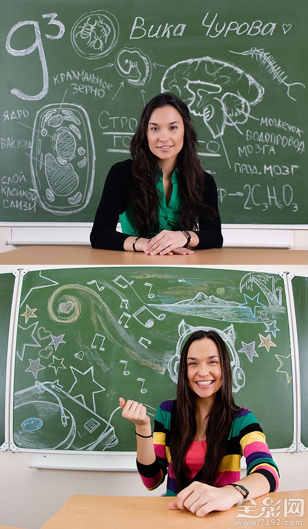 创意黑板画摄影欣赏图片 创意黑板画素材简单