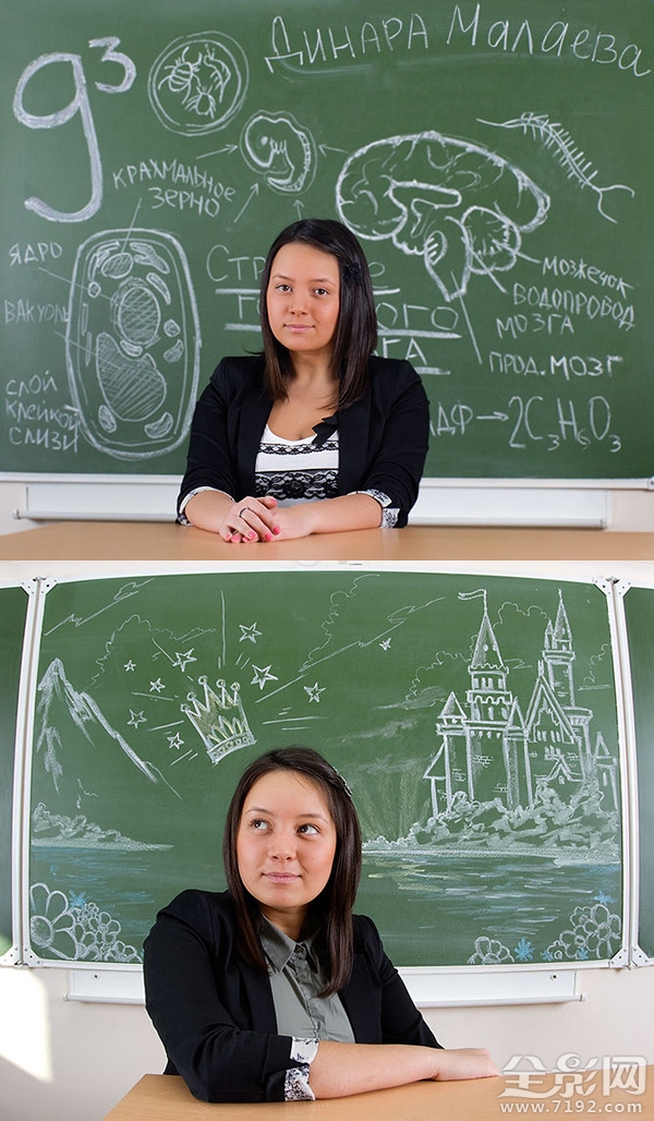 创意黑板画摄影欣赏图片 创意黑板画素材简单