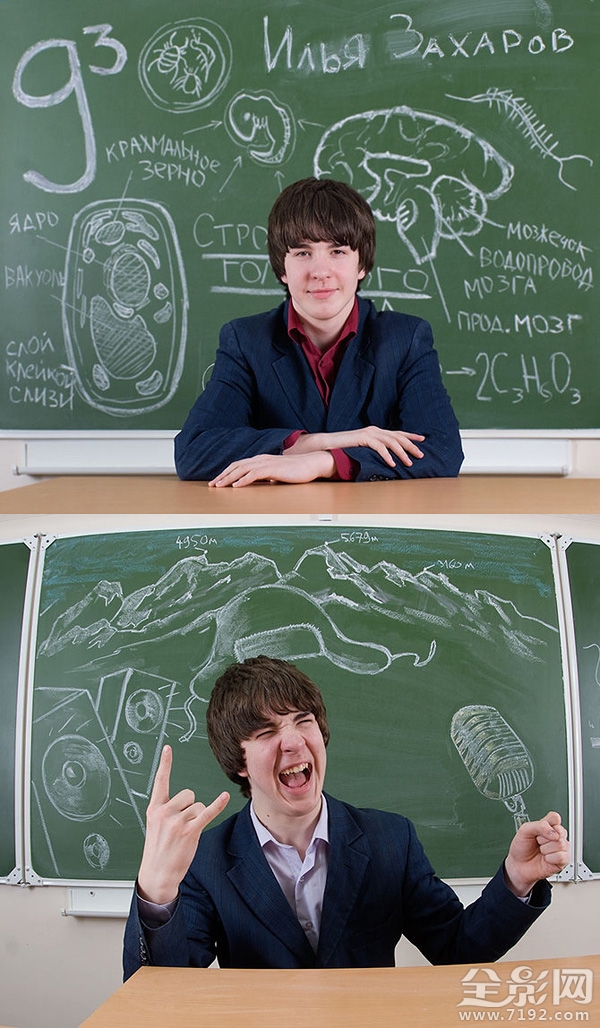 创意黑板画摄影欣赏图片 创意黑板画素材简单