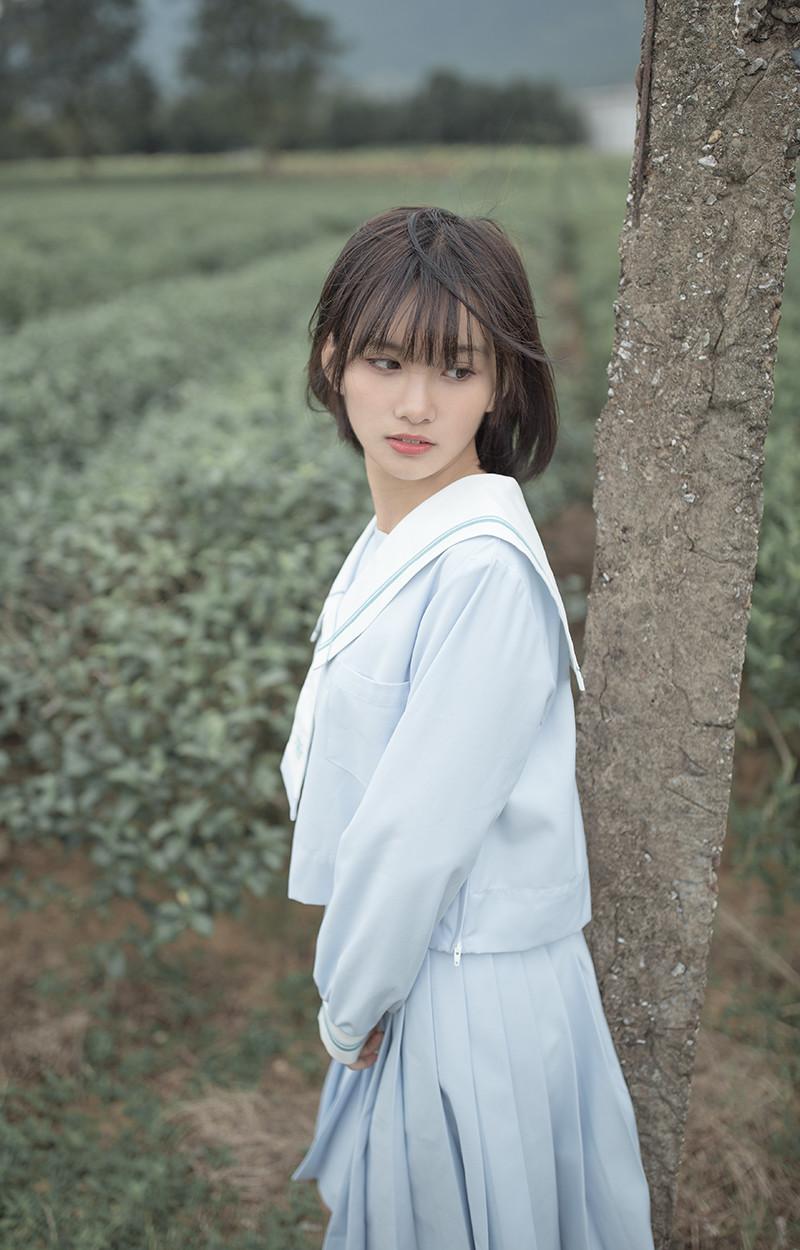 水手服女孩头像 水手服少女头像真人图2