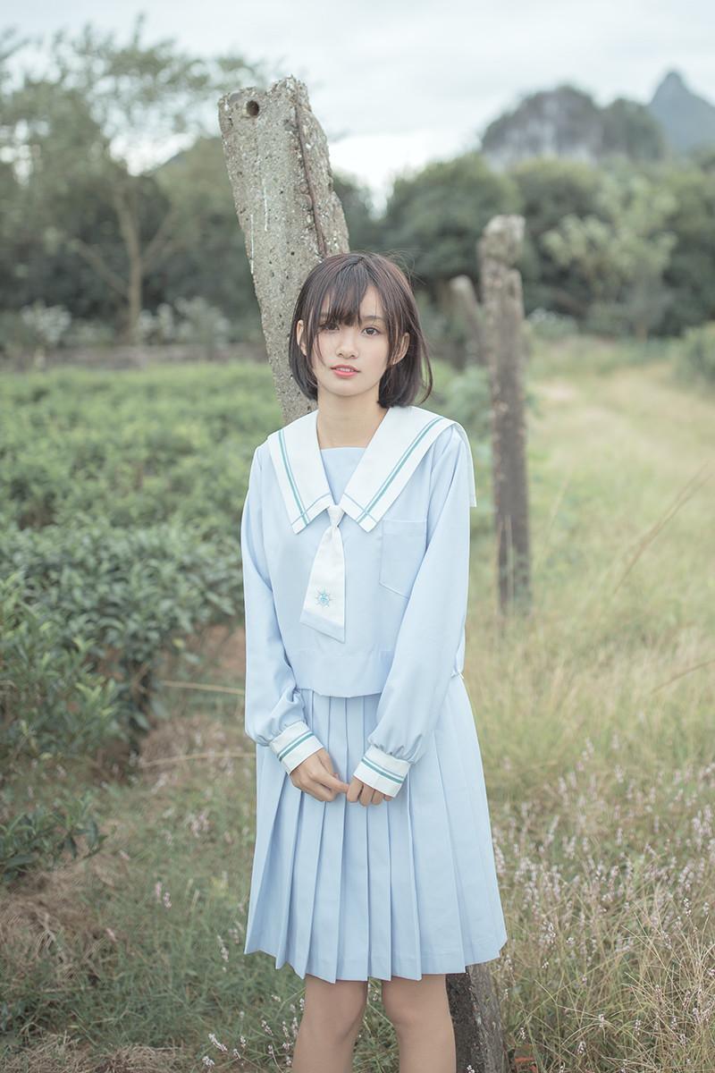 水手服女孩头像 水手服少女头像真人