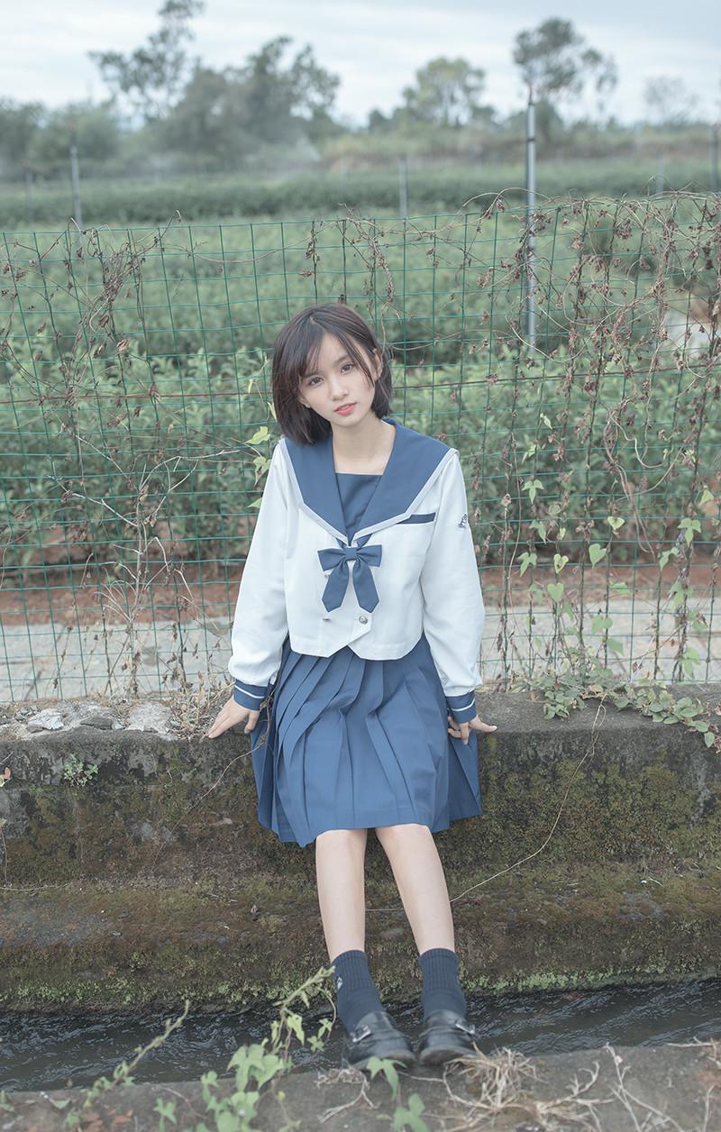 水手服女孩头像 水手服少女头像真人