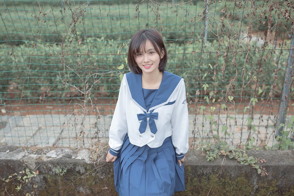 水手服女孩头像 水手服少女头像真人