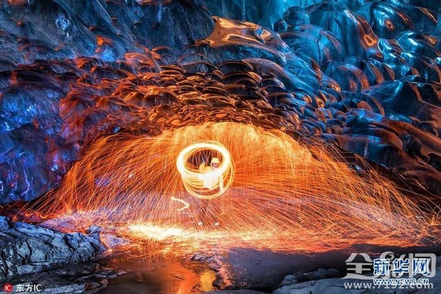 冰岛蓝色冰洞 冰岛东南部蓝色冰洞形成原因图1