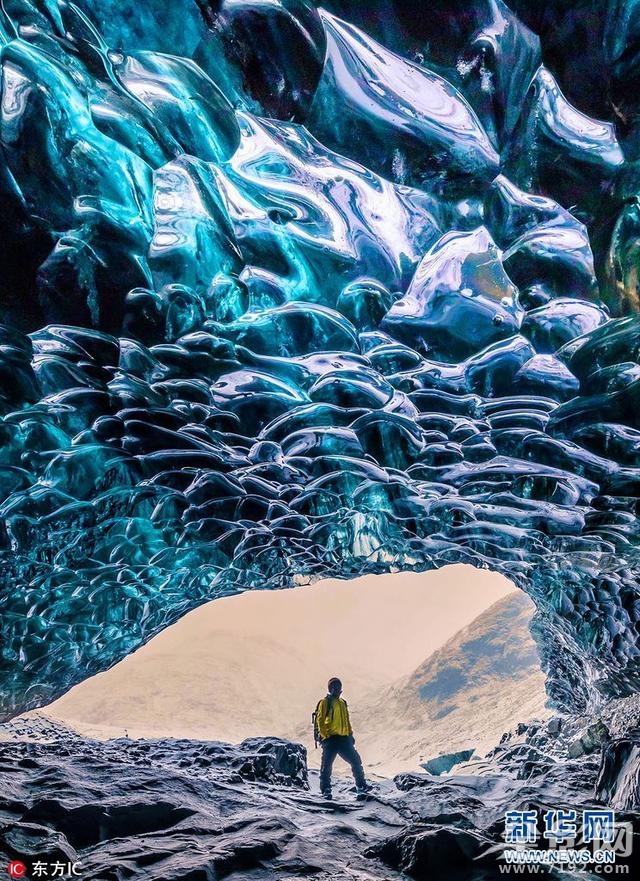 冰岛蓝色冰洞 冰岛东南部蓝色冰洞形成原因图2