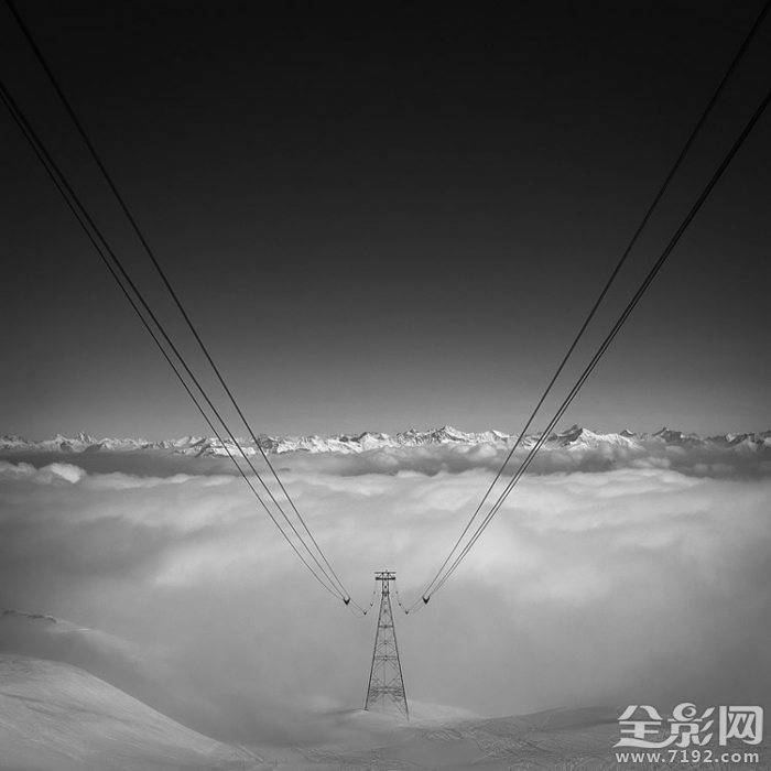 极简黑白风格的风光作品图片 极简黑白设计图3