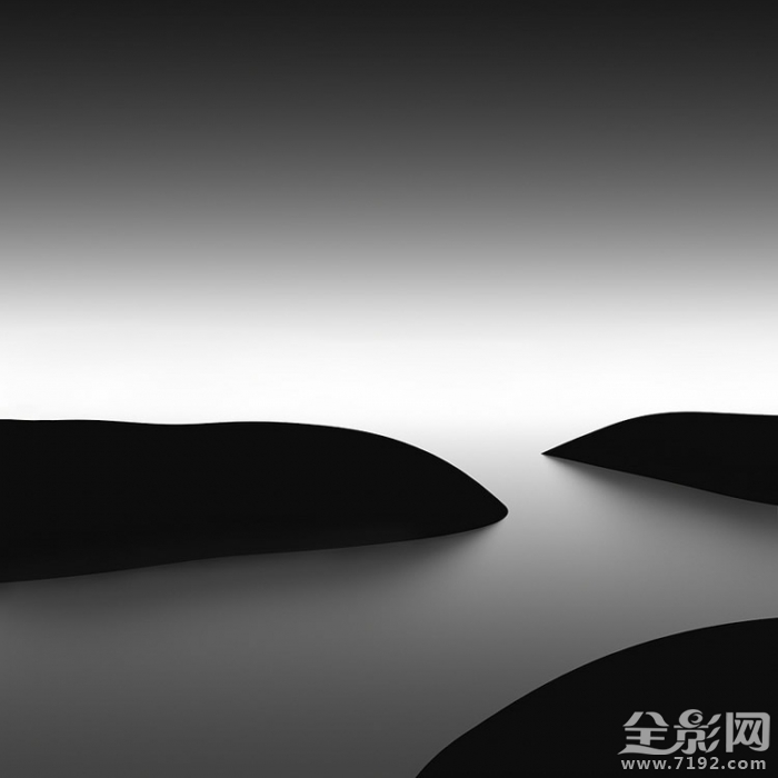 极简黑白风格的风光作品图片 极简黑白设计