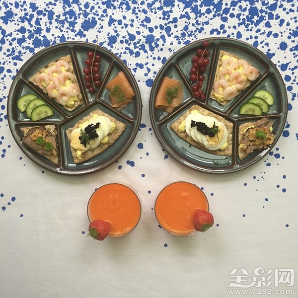 对称早餐 instagram 对称拍摄的作用