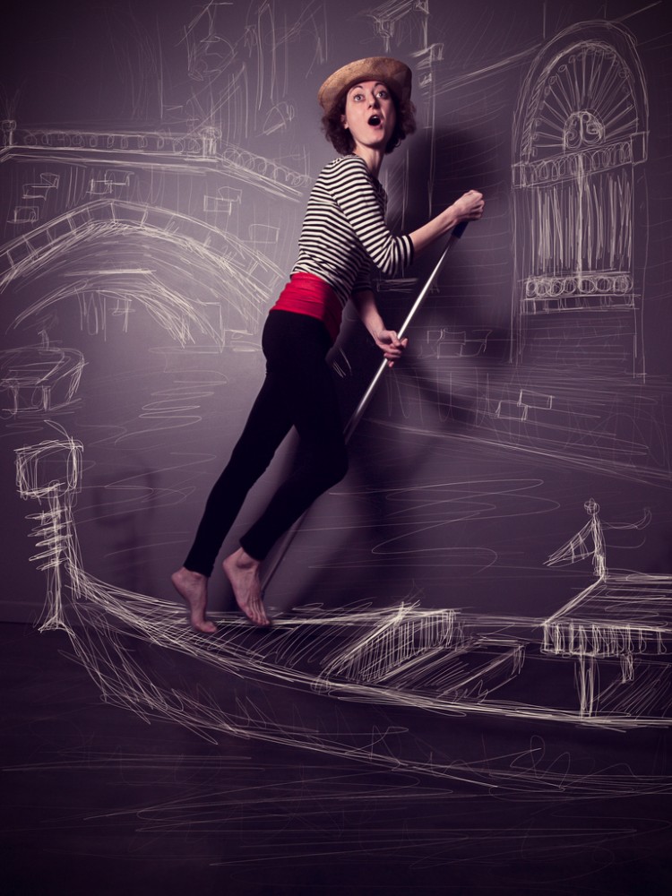 天马行空的幻想 天马行空的想象插画