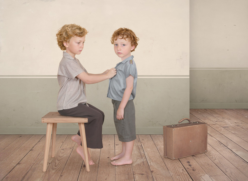 复古肖像画 复古儿童摄影图片