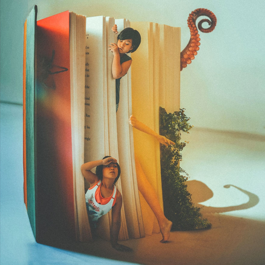 以书为载体的创意画 以书为主题的创意设计图1