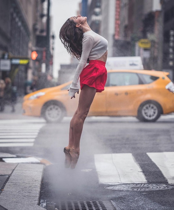 街头芭蕾舞者 芭蕾舞演员跳街舞